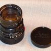 Leica 50/2 Summicron in Black paint, brass mount lens (Circa 1956) Rare Lens Ex+
