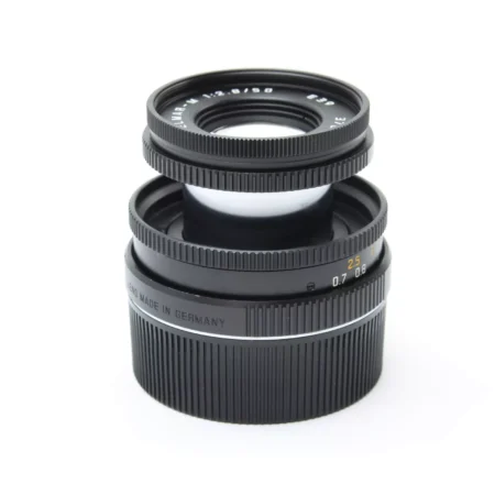 Leica 50/2.8 Elmarit-M  black collapsible lens with caps Mint- / Free shipping (USA)