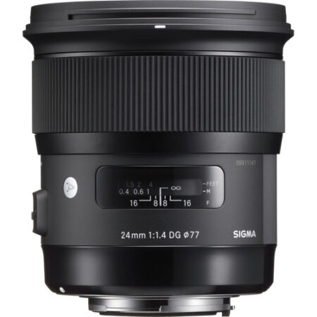 Sigma 24mm f/1.4 DG HSM Art Lens for Nikon F with caps, case Mint- / Free shipping