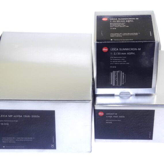 LEICA MP LHSA HAMMERTONE ANNIVERSARY Special Set Sold with 35/2MM Summicron Asph-M & HAMMERTONE LEICAVIT Mint/LN- w.boxes,cards,hood,etc / SOLD