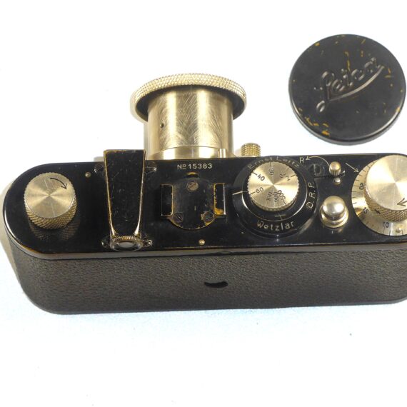 Leica I (A) (1929) with Leica case & Leica metal black paint lens cap Ex++ / Free shipping (USA)