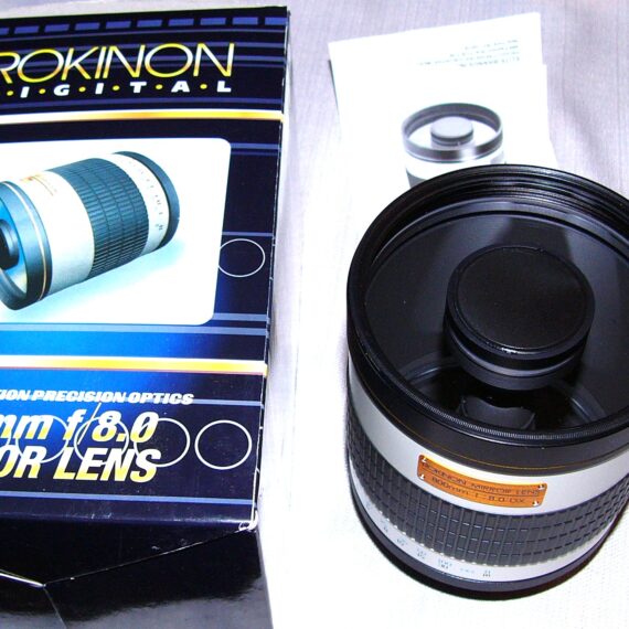 Rokinon 800mm f/8 DX Mirror Lens T-Mount Full Frame Manual Focus Prime Lens w/box,105mm UV filter Mint / FREE SHIPPING!!