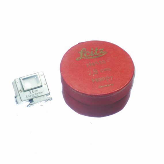 Leica 2,8cm Summaron Ex++ lens 1936 (Just cleaned) Sold W/ Leica SUOOQ folding finder, vintage red rare Leica lens box, caps, Nice set / Free shipping