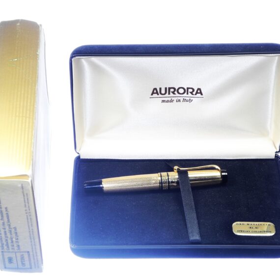 AURORA OPTIMA 990 18K Barley Solid Gold 750 Fountain Pen, With original Box, Unused Pen New Old Stock
