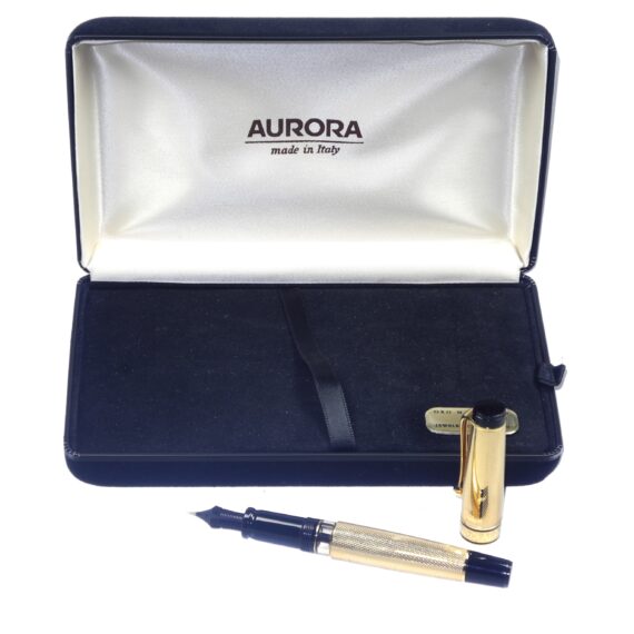 AURORA OPTIMA 990 18K Barley Solid Gold 750 Fountain Pen, With original Box, Unused Pen New Old Stock