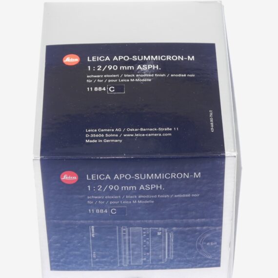 Leica 90/2.0 Apo Summicron-M ASPH. lens (E55) #11884 late lens Mint/- Free Shipping (USA)