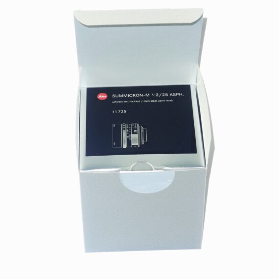 Leica 28/2 Summicron-M Asph. limited edition black mat finish lens Cat#11725 lens (E46) Sold W/Leica Box, Leica lens case, Lens caps Mint-  / SOLD