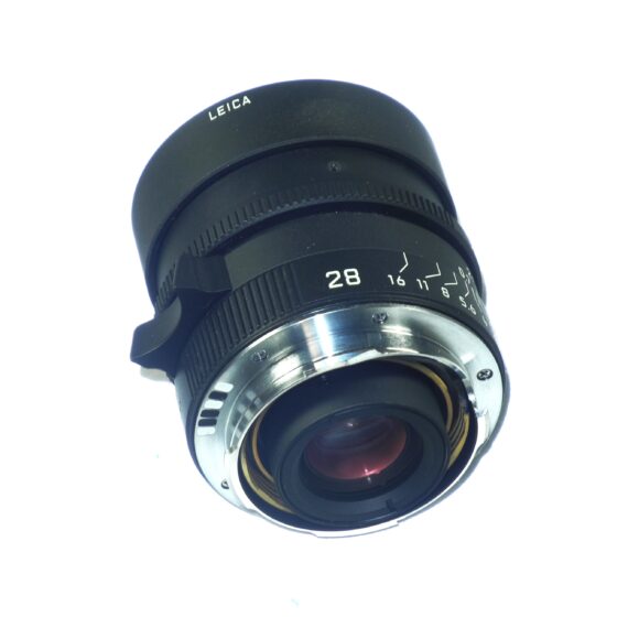 Leica 28/2 Summicron-M Asph. limited edition black mat finish lens Cat#11725 lens (E46) Sold W/Leica Box, Leica lens case, Lens caps Mint-  / SOLD