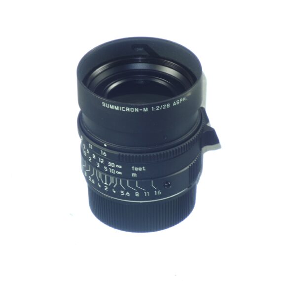 Leica 28/2 Summicron-M Asph. limited edition black mat finish lens Cat#11725 lens (E46) Sold W/Leica Box, Leica lens case, Lens caps Mint-  / SOLD