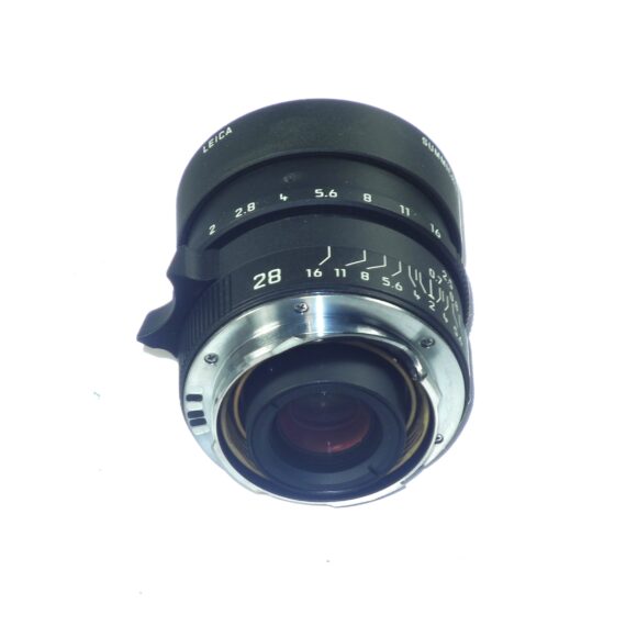 Leica 28/2 Summicron-M Asph. limited edition black mat finish lens Cat#11725 lens (E46) Sold W/Leica Box, Leica lens case, Lens caps Mint-  / SOLD