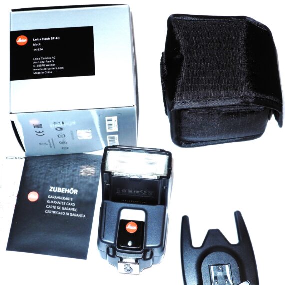 Leica SF 40 Flash Cat #14624 with Leica original box, case, manual and accessories Mint/LN- / Free Shipping