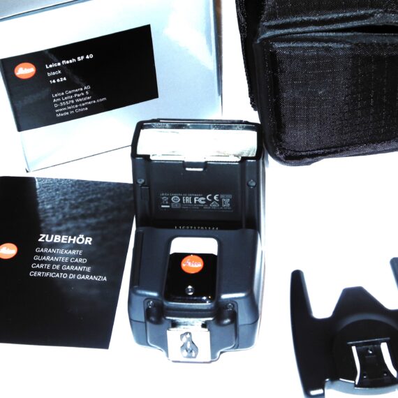 Leica SF 40 Flash Cat #14624 with Leica original box, case, manual and accessories Mint/LN- / Free Shipping
