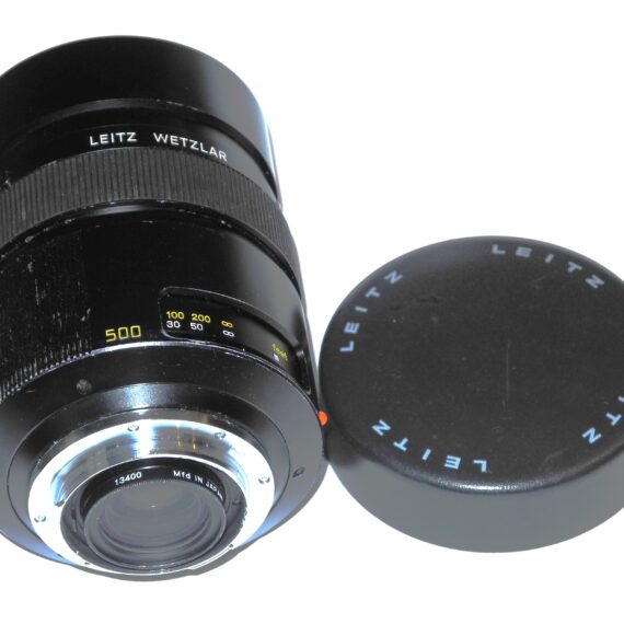 Leica 500/8 MR Telyt R lens Sold with: Hood, Leica Caps,5 Leica filters Ex+