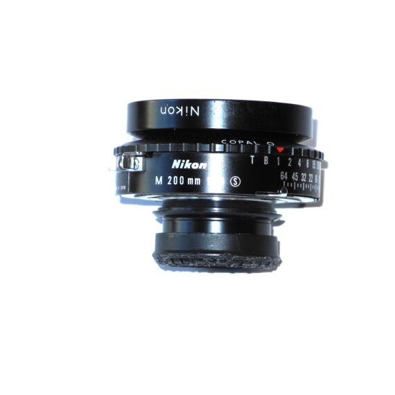 Nikon 200mm f/8 Nikkor-M large format lens (4x5) Copal O with caps Mint- / Free Shipping