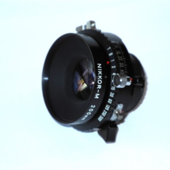 Nikon 200mm f/8 Nikkor-M large format lens (4x5) Copal O with caps Mint- / Free Shipping