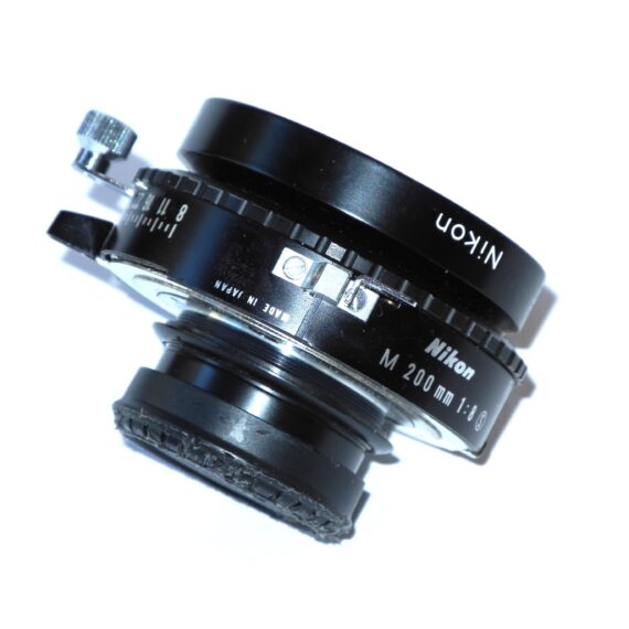 Nikon 200mm f/8 Nikkor-M large format lens (4x5) Copal O with caps Mint- / Free Shipping