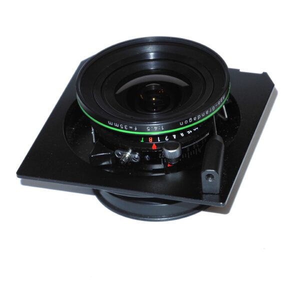 Rodenstock 35mm f/4.5 Apo-Grandagon Copal No. O 110º with recessed board Mint- / SOLD