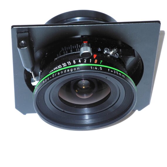 Rodenstock 35mm f/4.5 Apo-Grandagon Copal No. O 110º with recessed board Mint- / SOLD