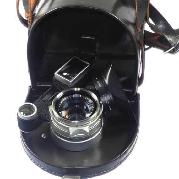 Leica 35/1,4 Summilux RF Rim Set chrome M mount rare 1st Type lens Sold with Leica OLLUX hood, Mint- / Free shipping
