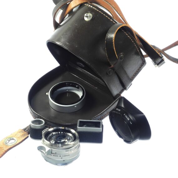 Leica 35/1,4 Summilux RF Rim Set chrome M mount rare 1st Type lens Sold with Leica OLLUX hood, Mint- / Free shipping