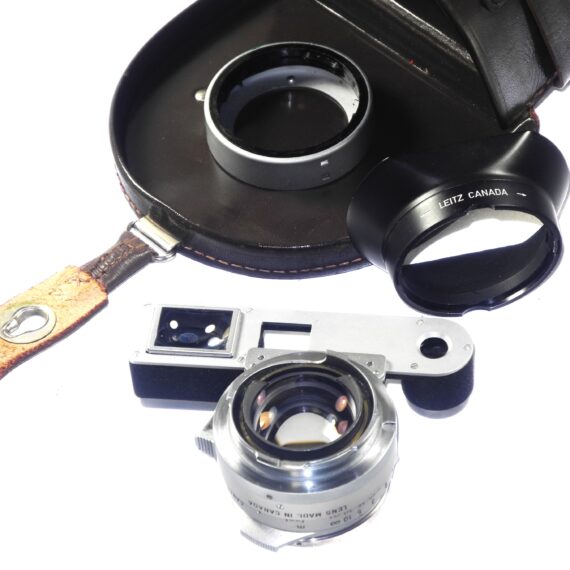 Leica 35/1,4 Summilux RF Rim Set chrome M mount rare 1st Type lens Sold with Leica OLLUX hood, Mint- / Free shipping