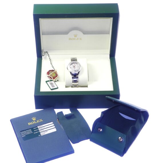 Rolex Yacht-Master Platinum and Stainless-Steel Wristwatch/ Rolex Box, cards Like New - Just serviced / Free Shipping (USA)