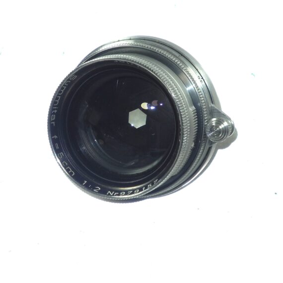Leica 50/2 Summitar (circa 1952) the lens was CLA'd recently Sold with Leica front & Rear metal Caps / Free Shipping