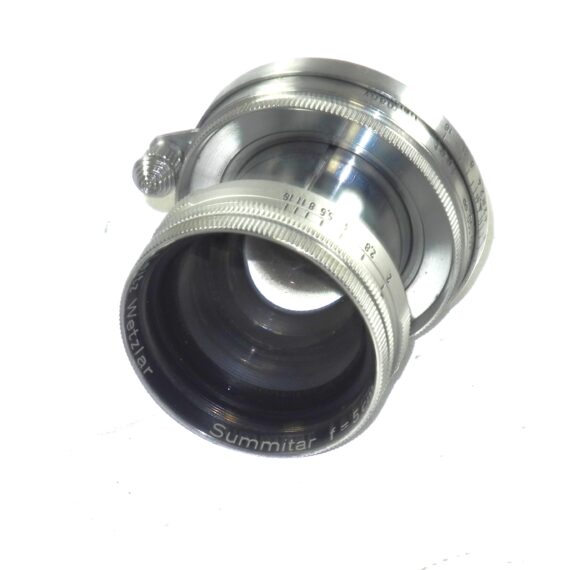 Leica 50/2 Summitar (circa 1952) the lens was CLA'd recently Sold with Leica front & Rear metal Caps / Free Shipping