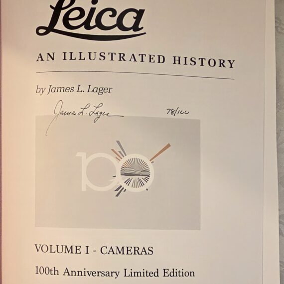 Leica An Illustrated History - Lager Vol I & II Reissued 100th Anniversary Limited Art Edition New book set / In Stock