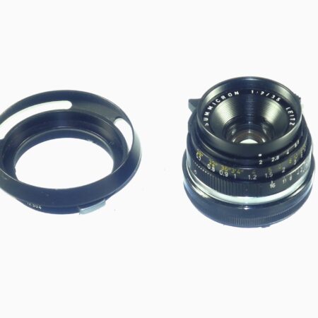 Leica 35/2 Summicron-M Sold with Leica metal vented hood & case Mint- / free shipping