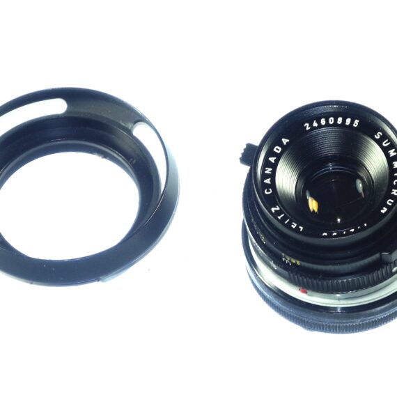Leica 35/2 Summicron-M Sold with Leica metal vented hood & case Mint- / free shipping