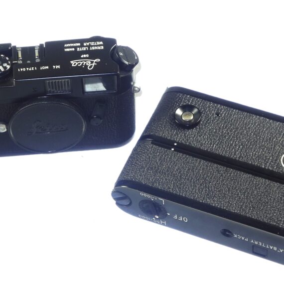 Leica M4 MOT black paint camera sold with Leica Leitz NY motor Ex++/Mint- set / both camera & motor just overhauled / Free Shipping