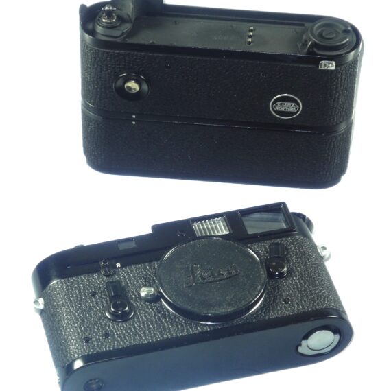 Leica M4 MOT black paint camera sold with Leica Leitz NY motor Ex++/Mint- set / both camera & motor just overhauled / Free Shipping