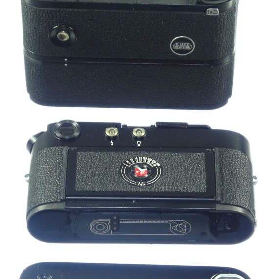 Leica M4 MOT black paint camera sold with Leica Leitz NY motor Ex++/Mint- set / both camera & motor just overhauled / Free Shipping