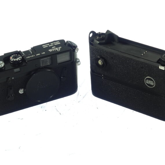 Leica M4 MOT black paint camera sold with Leica Leitz NY motor Ex++/Mint- set / both camera & motor just overhauled / Free Shipping