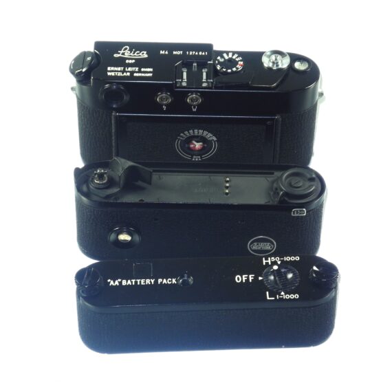 Leica M4 MOT black paint camera sold with Leica Leitz NY motor Ex++/Mint- set / both camera & motor just overhauled / Free Shipping