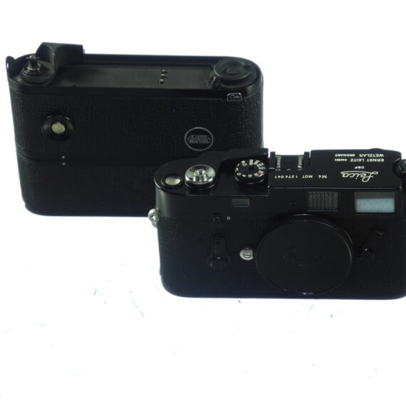 Leica M4 MOT black paint camera sold with Leica Leitz NY motor Ex++/Mint- set / both camera & motor just overhauled / Free Shipping