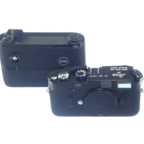 Leica M4 MOT black paint camera sold with Leica Leitz NY motor Ex++/Mint- set / both camera & motor just overhauled / Free Shipping