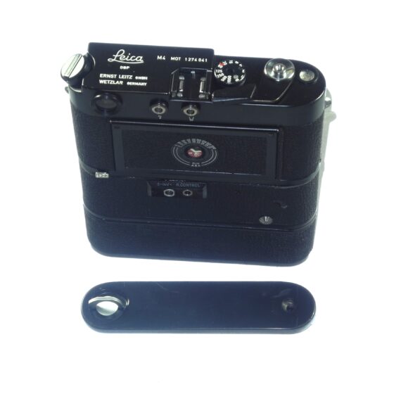 Leica M4 MOT black paint camera sold with Leica Leitz NY motor Ex++/Mint- set / both camera & motor just overhauled / Free Shipping