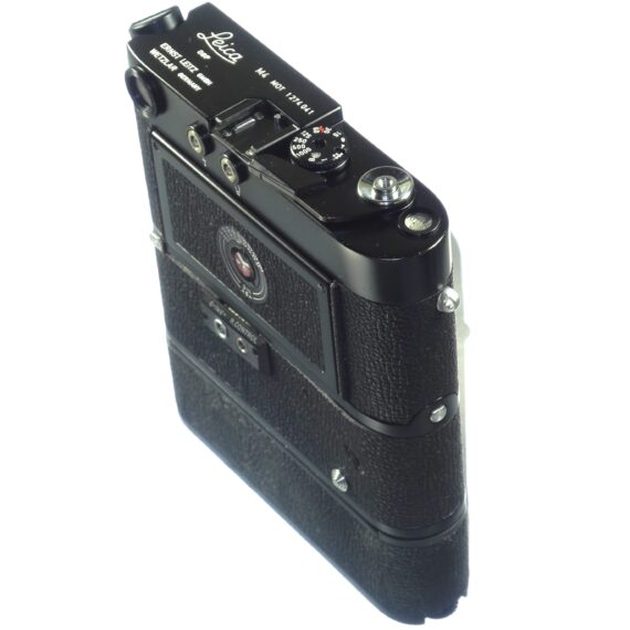 Leica M4 MOT black paint camera sold with Leica Leitz NY motor Ex++/Mint- set / both camera & motor just overhauled / Free Shipping