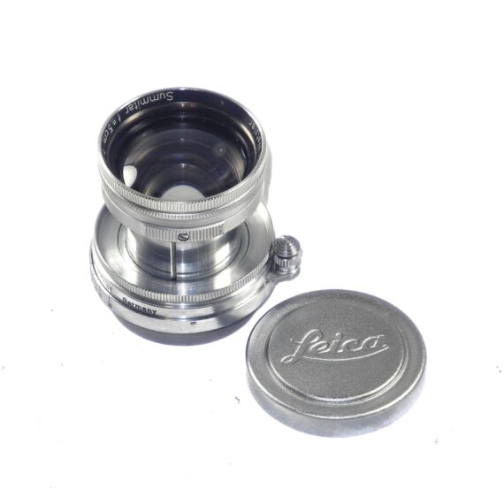 Leica 50/2 Summitar (circa 1951) the lens was recently CLA'd, Sold with Leica front & rear metal caps / Free Shipping