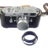 Leica M2 chrome camera (1965) Ex++ with Leica 50/2 Collapsible Summicron lens, hood, cap, half case, overhauled recently Ex++ / Free Shipping