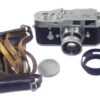 Leica M2 chrome camera (1965) Ex++ with Leica 50/2 Collapsible Summicron lens, hood, cap, half case, overhauled recently Ex++ / Free Shipping