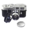 Leica M2 chrome camera (1965) Ex++ with Leica 50/2 Collapsible Summicron lens, hood, cap, half case, overhauled recently Ex++ / Free Shipping