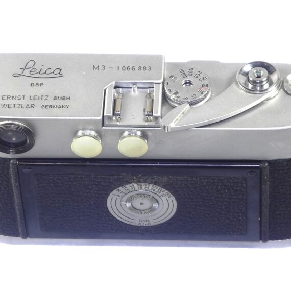 Leica M3 S.S ST PV Chrome Camera (1962 Third type) Sold w/50/2 Dual Range & 90/2,8 Elmarit M lenses, Leica caps, case, hood Ex+ / Free shipping