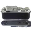 Leica IIIc camera (1941-42) with Leitz NY flash base plate with matching number, unusual camera and base plate set Ex+