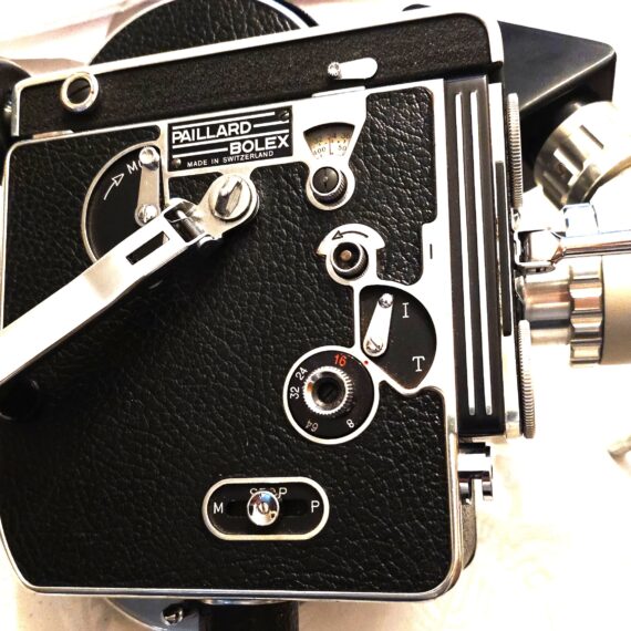Bolex Paillard H16 Reflex with Pan Cinar 16mm 17.5 to 70mm F2.4 With original case, documentation, extra finder & accessories. Mint-