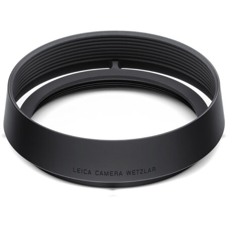 Leica Round Lens Hood Q (Aluminum, Black) for the Leica Q3, Q2, and Q cameras New USA Cat #19657
