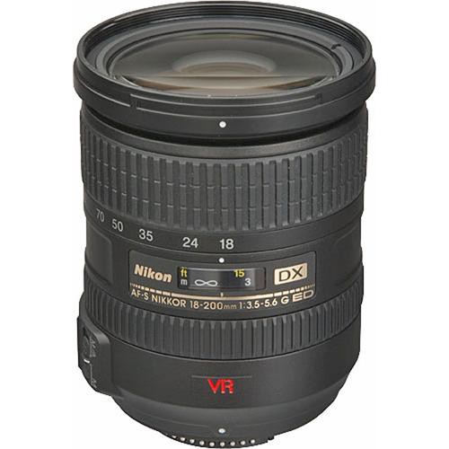 Nikon AF Zoom Nikkor 18-200mm f/3.5-5.6G ED-IF AF-S DX VR Lens with filter and caps Mint-
