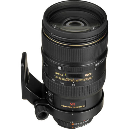 Nikon 80-400mm f/4.5-5.6D AF VR Zoom-NIKKOR ED Lens With caps, case Mint-